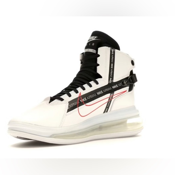 The Nike Air Max 720 Saturn White Black Red Sz 11 - Picture 2 of 15